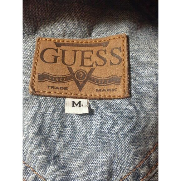 Guess USA Overalls Denim Blue Jeans Kids Youth Pants Size Medium - Picture 6 of 8